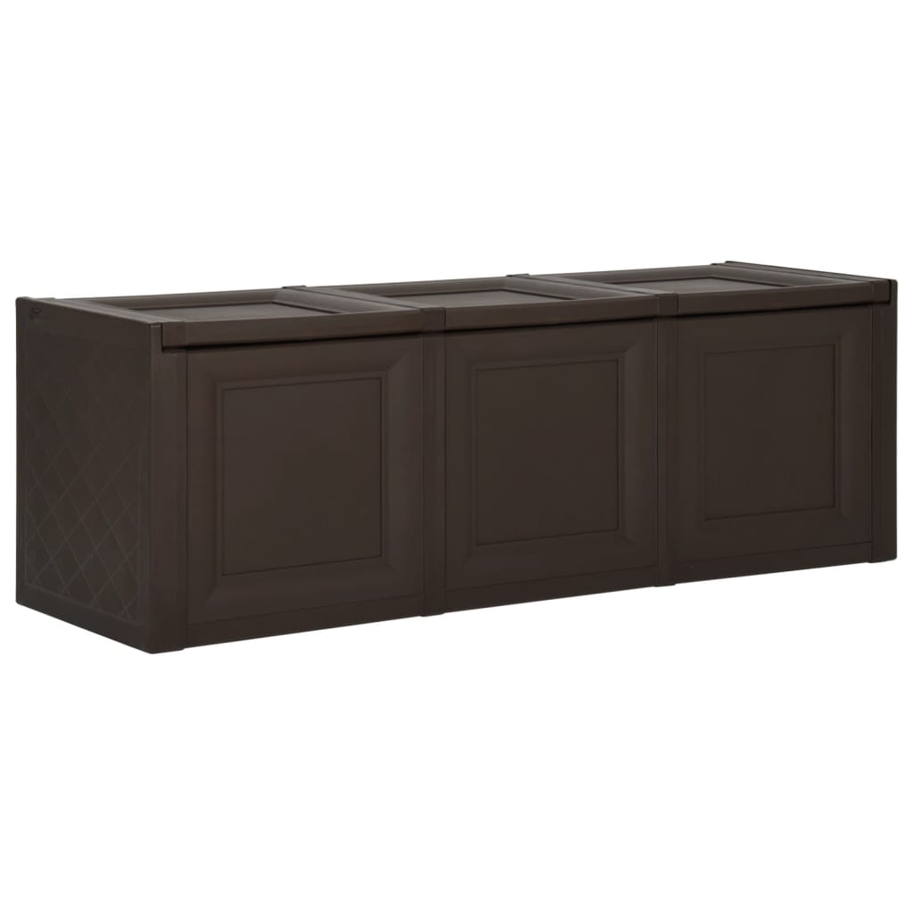 Berkfield Cushion Box Brown 125x40x42 cm