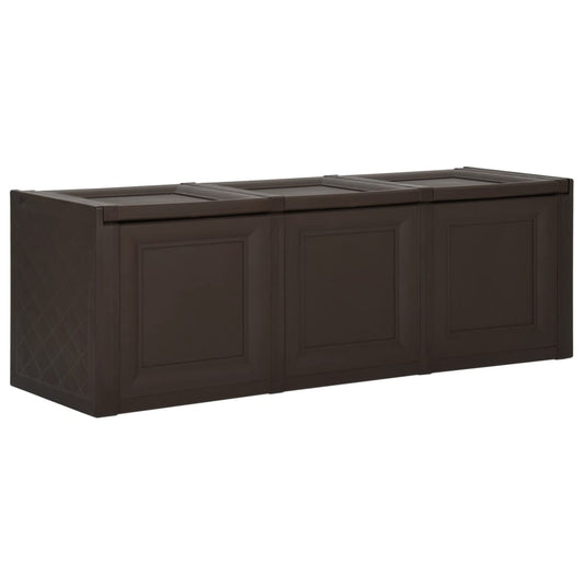 Berkfield Cushion Box Brown 125x40x42 cm