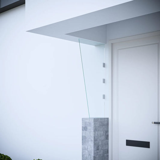Berkfield Side Panel for Door Canopy Transparent 50x100 cm Tempered Glass
