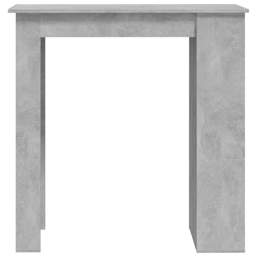 Berkfield Bar Table with Storage Rack Concrete Grey 102x50x103.5 cm