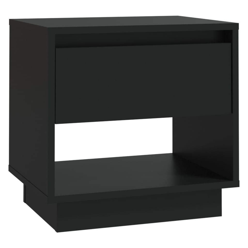 Berkfield Bedside Cabinets 2 pcs Black 45x34x44 cm Engineered Wood