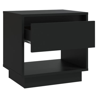 Berkfield Bedside Cabinets 2 pcs Black 45x34x44 cm Engineered Wood