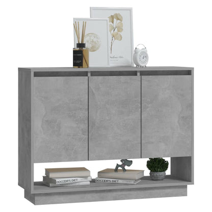 Berkfield Sideboard Concrete Grey 97x31x75 cm Engineered Wood