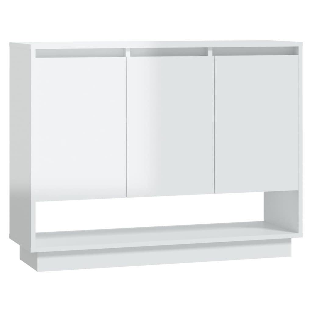 Berkfield Sideboard High Gloss White 97x31x75 cm Engineered Wood