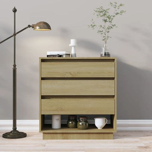 Berkfield Sideboard Sonoma Oak 70x41x75 cm Engineered Wood