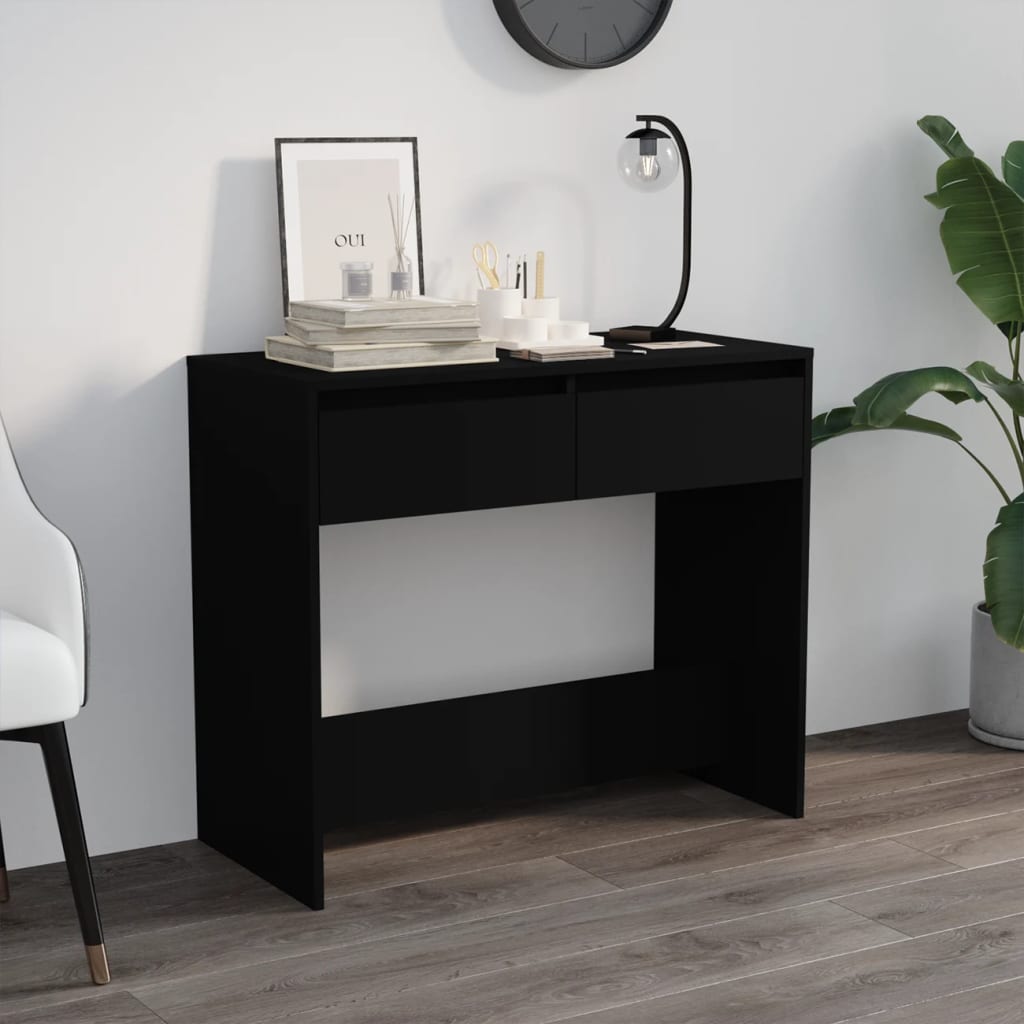 Berkfield Console Table Black 89x41x76.5 cm Steel