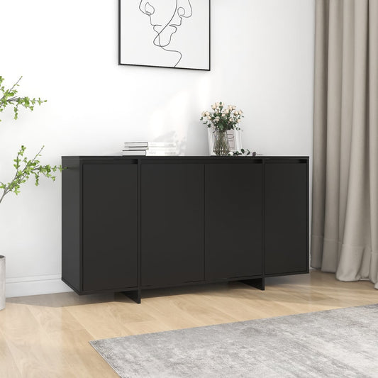 Berkfield Sideboard Black 135x41x75 cm Engineered Wood