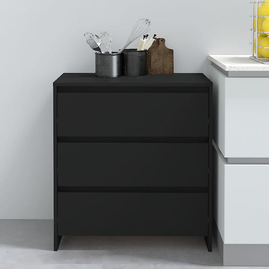 Berkfield Sideboard Black 70x41x75 cm Engineered Wood