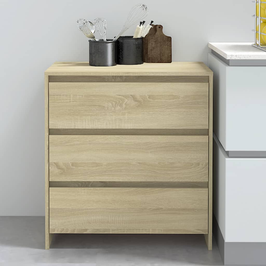 Berkfield Sideboard Sonoma Oak 70x41x75 cm Engineered Wood