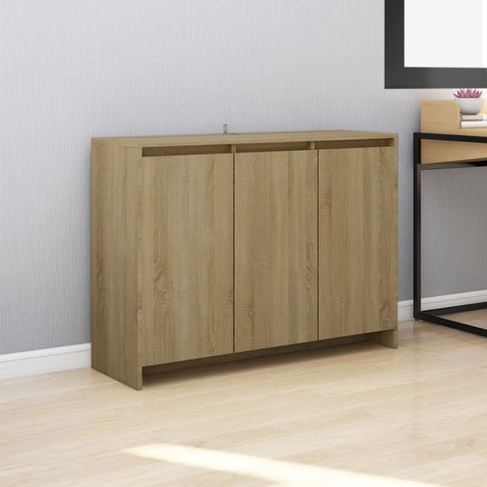 Berkfield Sideboard Sonoma Oak 102x33x75 cm Engineered Wood