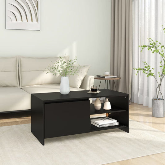 Berkfield Coffee Table Black 102x50x45 cm Engineered Wood