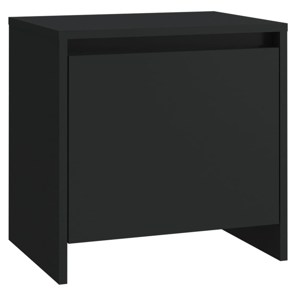 Berkfield Bedside Cabinet Black 45x34x44.5 cm Engineered Wood