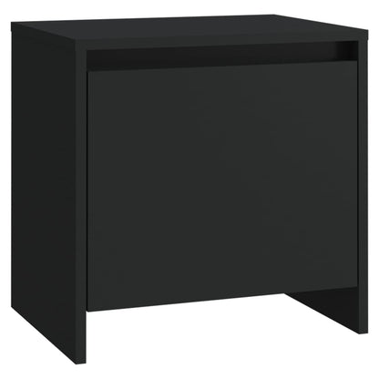 Berkfield Bedside Cabinet Black 45x34x44.5 cm Engineered Wood