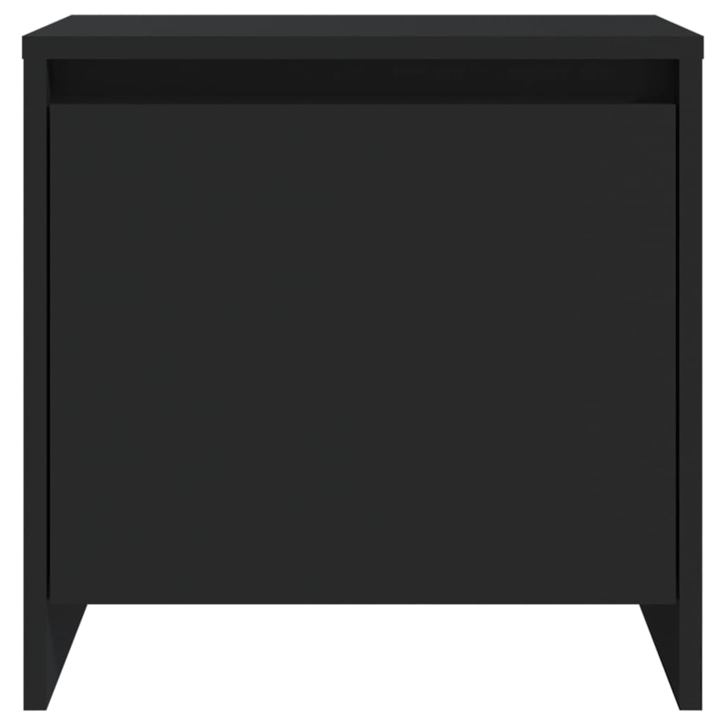 Berkfield Bedside Cabinet Black 45x34x44.5 cm Engineered Wood