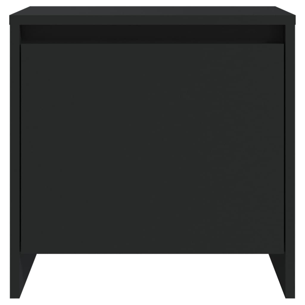 Berkfield Bedside Cabinet Black 45x34x44.5 cm Engineered Wood
