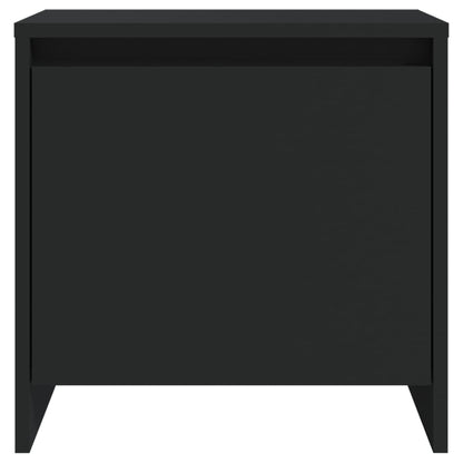 Berkfield Bedside Cabinet Black 45x34x44.5 cm Engineered Wood