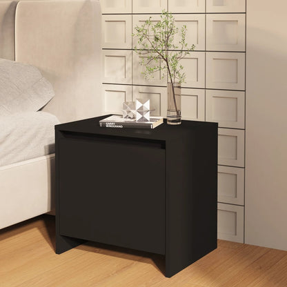 Berkfield Bedside Cabinet Black 45x34x44.5 cm Engineered Wood