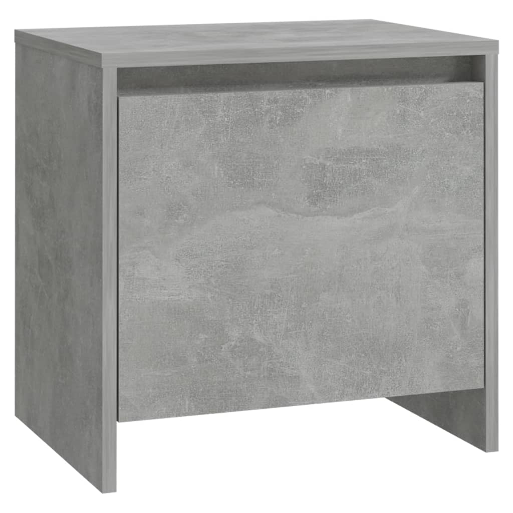 Berkfield Bedside Cabinet Concrete Grey 45x34x44.5 cm Engineered Wood