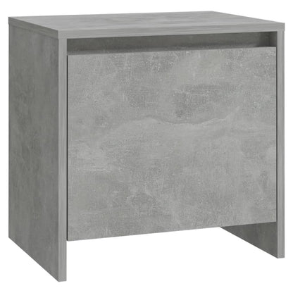 Berkfield Bedside Cabinet Concrete Grey 45x34x44.5 cm Engineered Wood