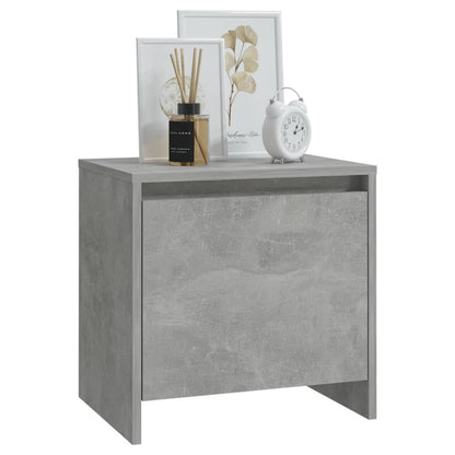 Berkfield Bedside Cabinet Concrete Grey 45x34x44.5 cm Engineered Wood