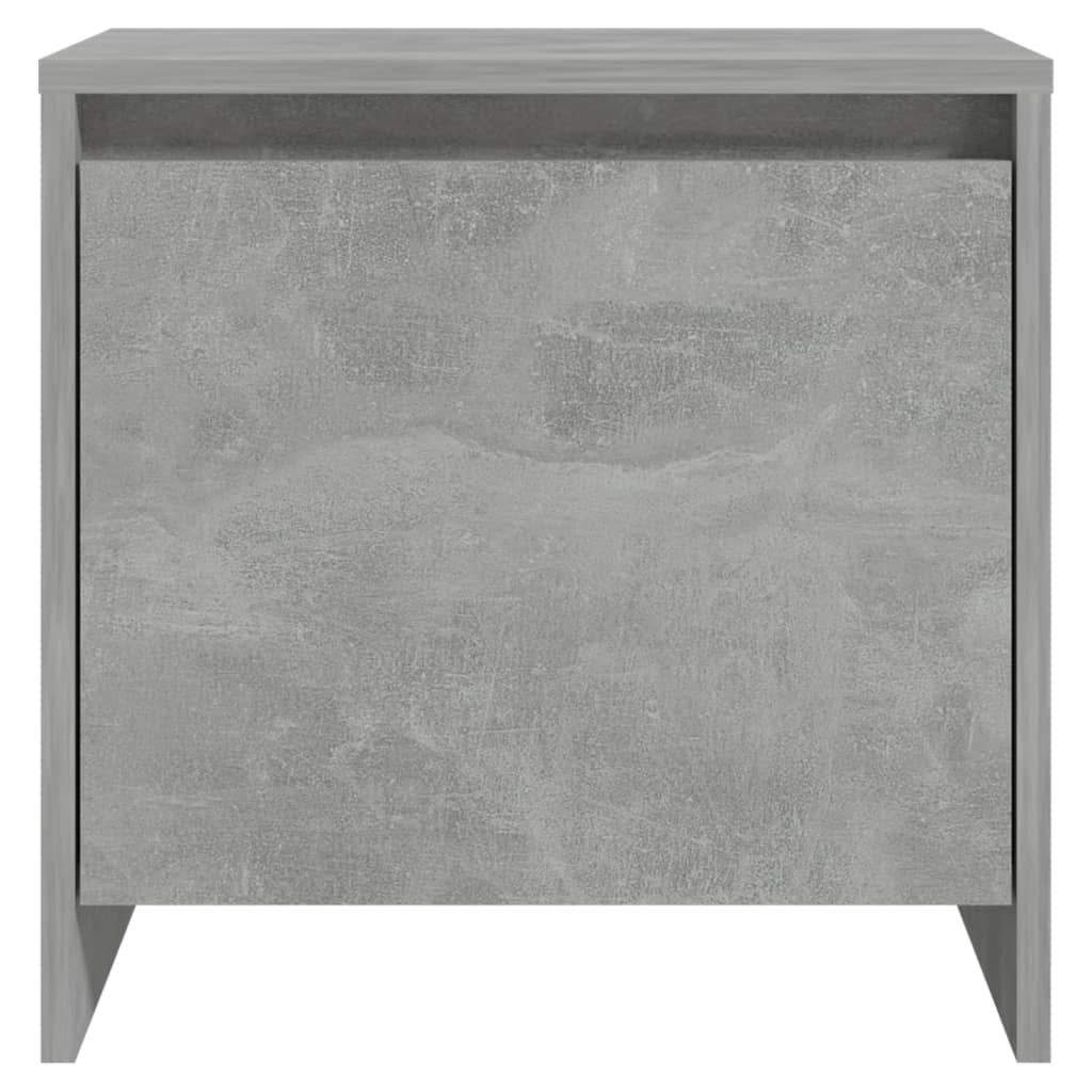 Berkfield Bedside Cabinet Concrete Grey 45x34x44.5 cm Engineered Wood