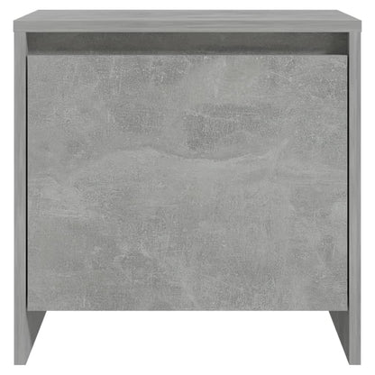 Berkfield Bedside Cabinet Concrete Grey 45x34x44.5 cm Engineered Wood