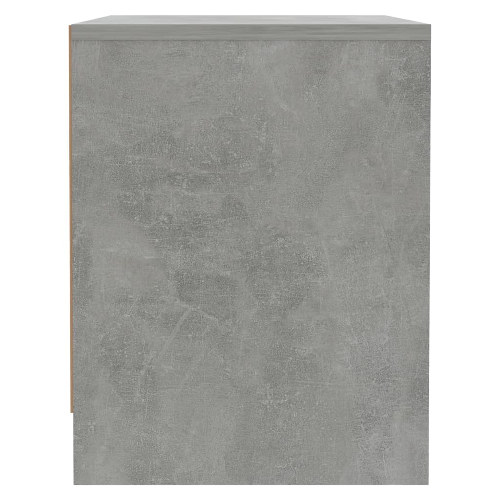 Berkfield Bedside Cabinet Concrete Grey 45x34x44.5 cm Engineered Wood