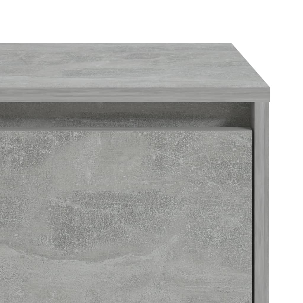 Berkfield Bedside Cabinet Concrete Grey 45x34x44.5 cm Engineered Wood