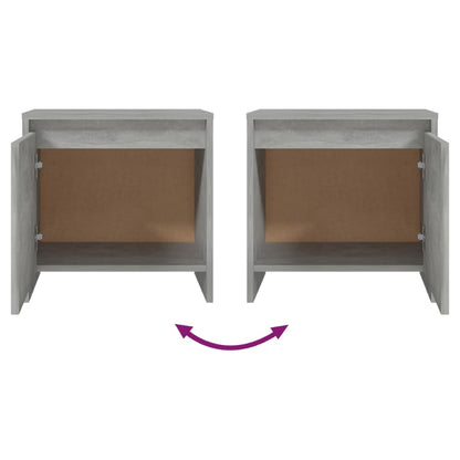 Berkfield Bedside Cabinet Concrete Grey 45x34x44.5 cm Engineered Wood