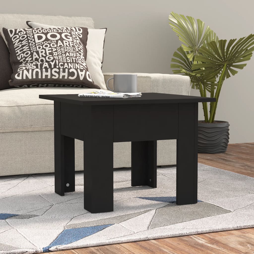 Berkfield Coffee Table Black 55x55x42 cm Engineered Wood