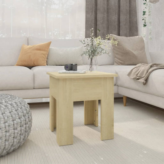 Berkfield Coffee Table Sonoma Oak 40x40x42 cm Engineered Wood