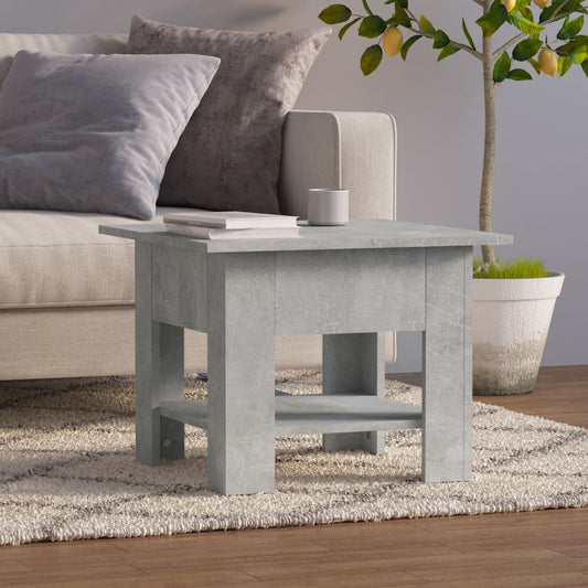 Berkfield Coffee Table Concrete Grey 55x55x42 cm Engineered Wood