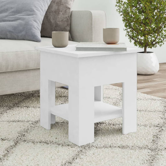 Berkfield Coffee Table White 40x40x42 cm Engineered Wood