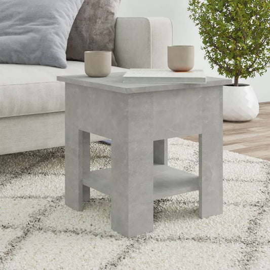 Berkfield Coffee Table Concrete Grey 40x40x42 cm Engineered Wood
