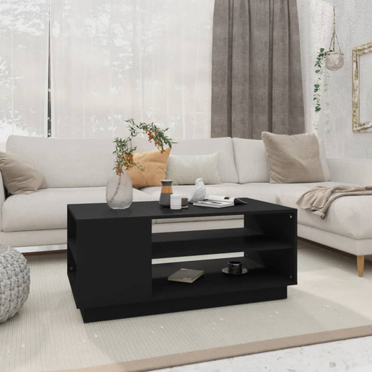 Berkfield Coffee Table Black 102x55x43 cm Engineered Wood