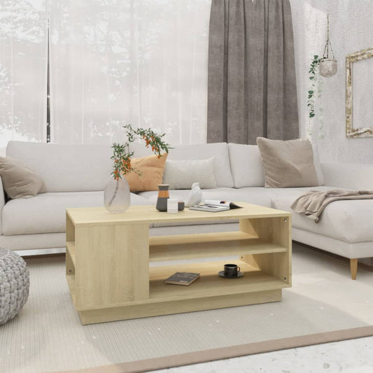 Berkfield Coffee Table Sonoma Oak 102x55x43 cm Engineered Wood