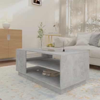 Berkfield Coffee Table Concrete Grey 102x55x43 cm Engineered Wood