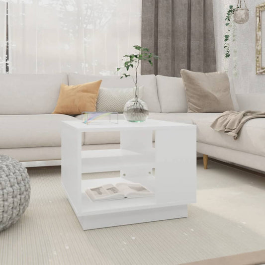 Berkfield Coffee Table White 55x55x43 cm Engineered Wood
