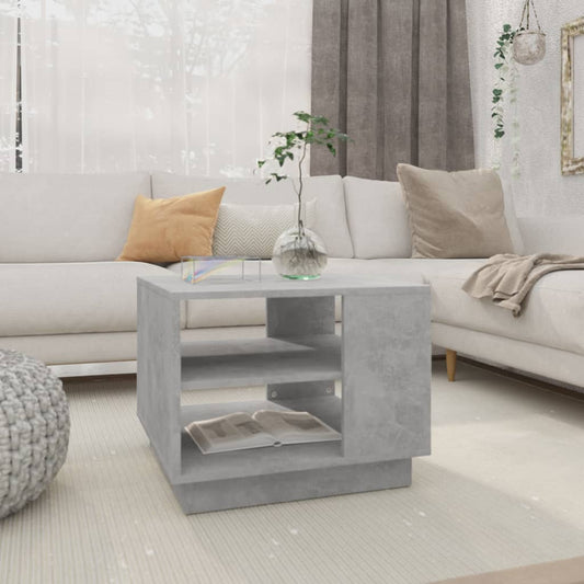 Berkfield Coffee Table Concrete Grey 55x55x43 cm Engineered Wood