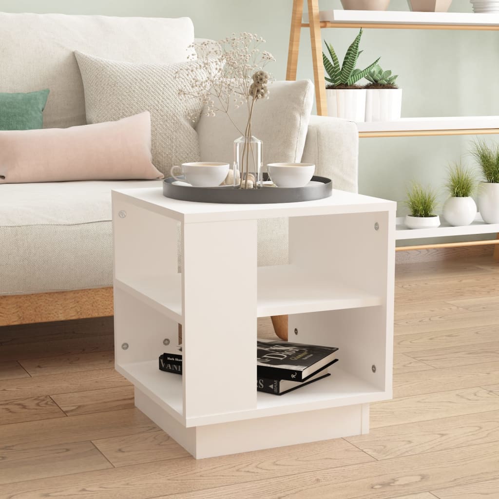 Berkfield Coffee Table White 40x40x43 cm Engineered Wood