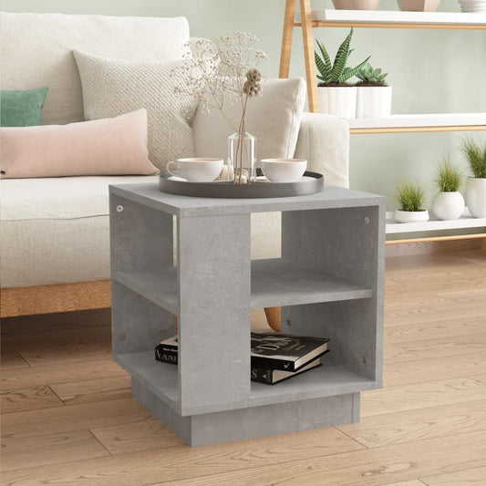 Berkfield Coffee Table Concrete Grey 40x40x43 cm Engineered Wood