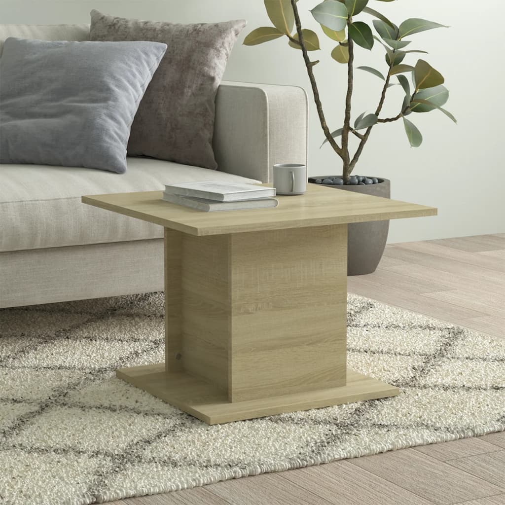 Berkfield Coffee Table Sonoma Oak 55.5x55.5x40 cm Engineered Wood