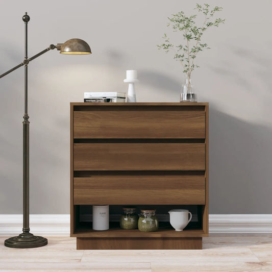 Berkfield Sideboard Brown Oak 70x41x75 cm Engineered Wood