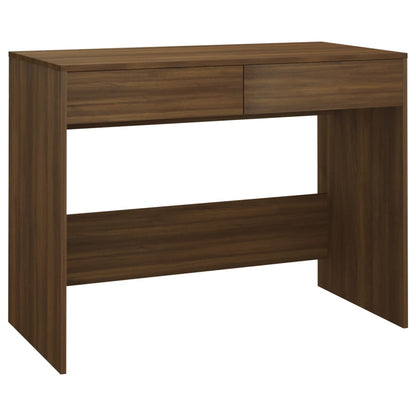 Berkfield Desk Brown Oak 101x50x76.5 cm Engineered Wood