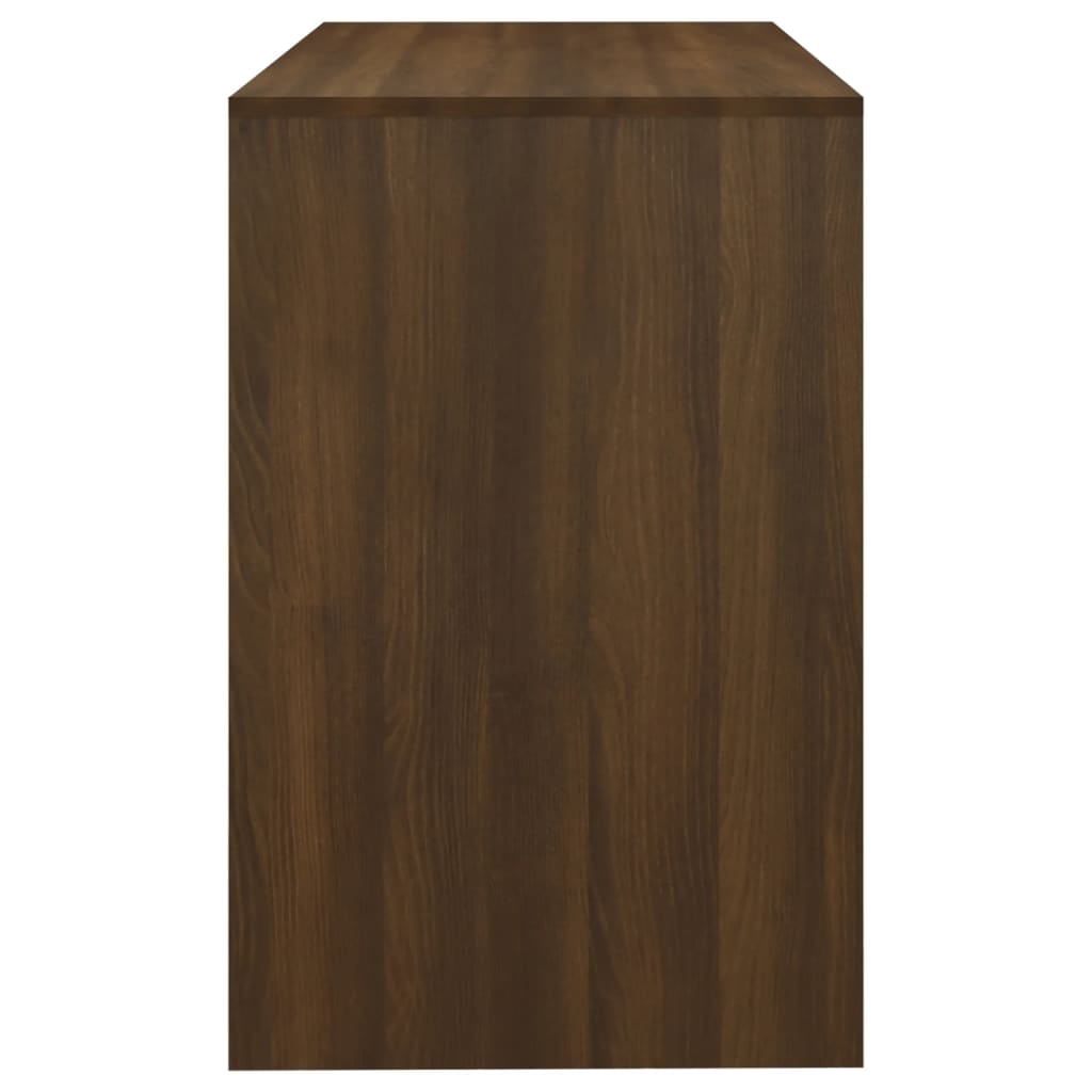 Berkfield Desk Brown Oak 101x50x76.5 cm Engineered Wood