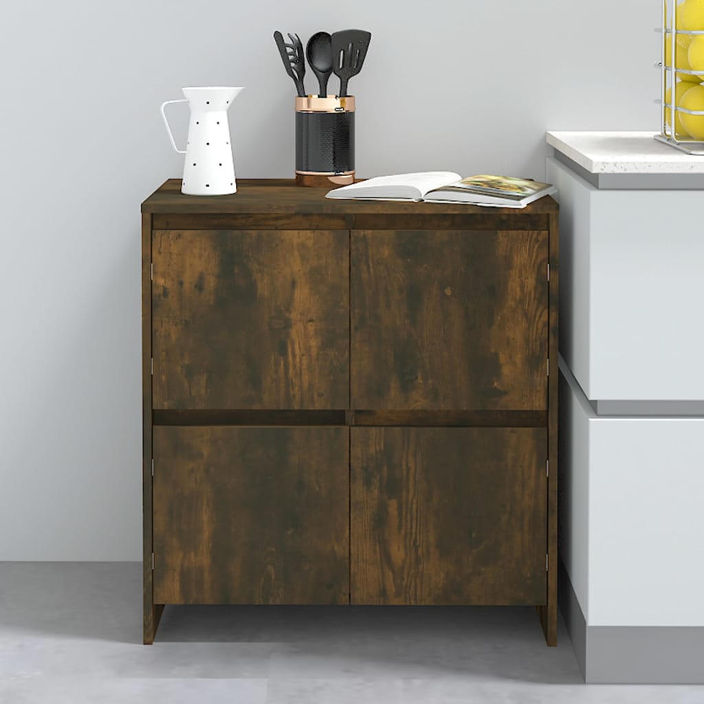 Berkfield Sideboard Smoked Oak 70x41x75 cm Engineered Wood