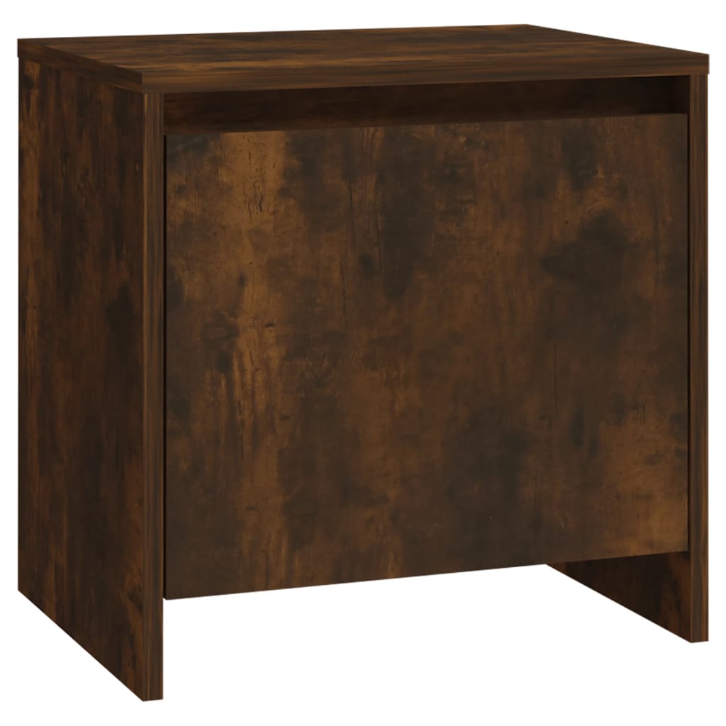 Berkfield Bedside Cabinet Smoked Oak 45x34x44.5 cm Engineered Wood