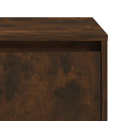 Berkfield Bedside Cabinet Smoked Oak 45x34x44.5 cm Engineered Wood