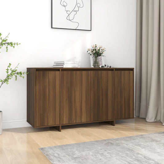 Berkfield Sideboard Brown Oak 135x41x75 cm Engineered Wood