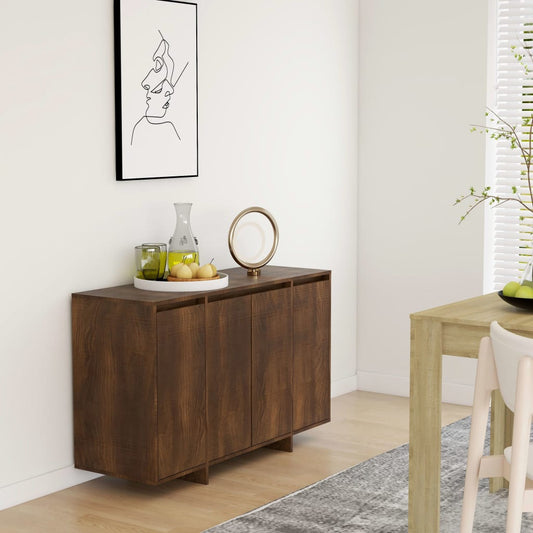 Berkfield Sideboard Brown Oak 120x41x75 cm Engineered Wood